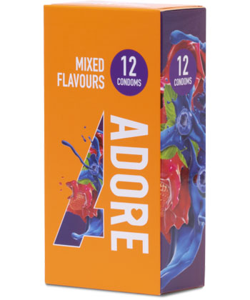 Adore Condoms Mixed Flavours